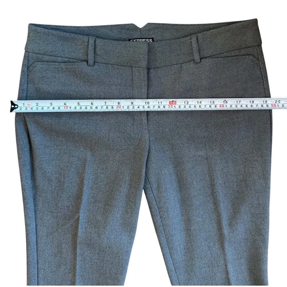 EXPRESS Mid-rise slim dress cropped pants gray size 10